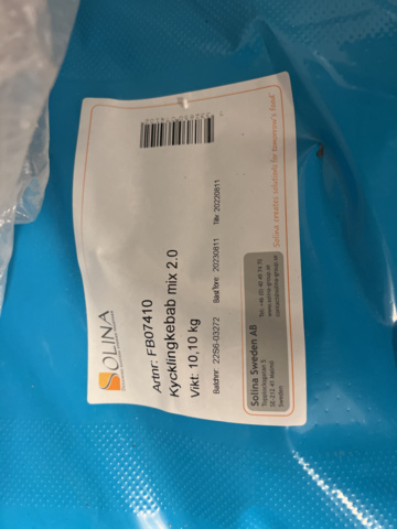 1117629-2 Condiments 3 pallets - Chicken, Kebab, Gyros Kebab