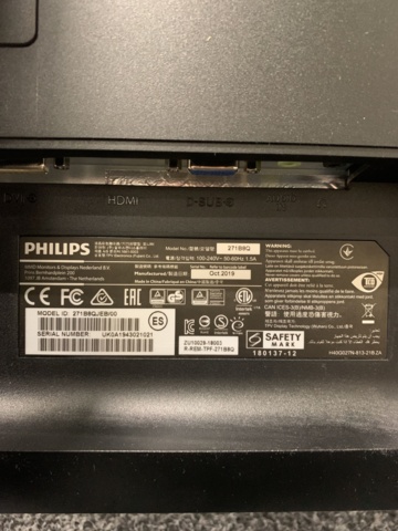 1145867-4 27" LCD screen Philips 271B8QJEB/00