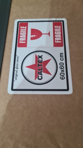 1146091-3 New neon sign Caltex 60x60 cm