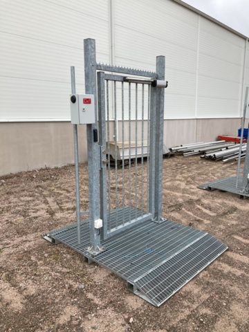 1088389-3 Mobile pedestrian gate Demex ink ID06 Gate package