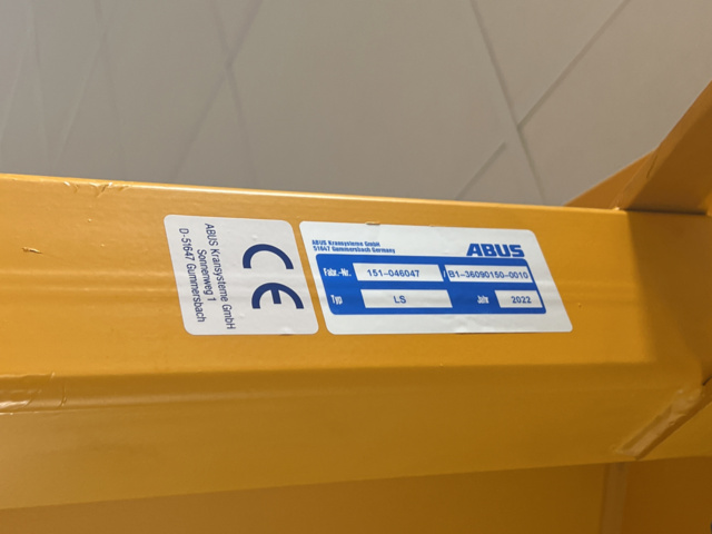 1116953-2 Pelarsvängkran med tillbehör - Abus LS 2022