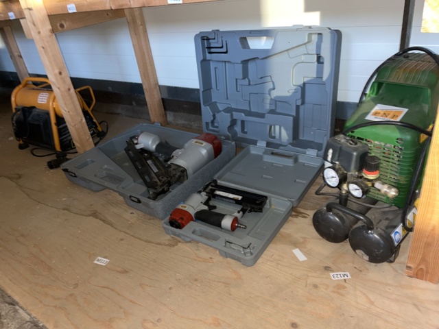 1051634-4 2 compressors, nail gun & diving gun