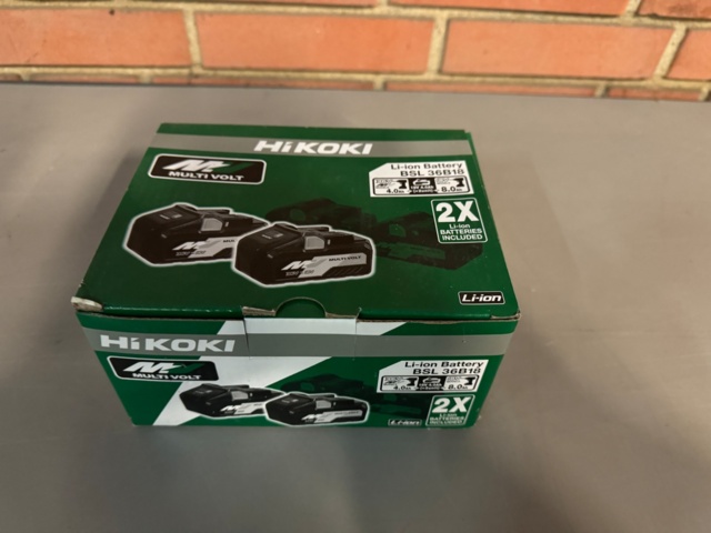 Battery HiKOKI 2 parts, 4.0Ah/8.0Ah - PS Auction - We value the future ...