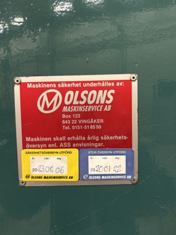 1143902-11 Excenterpress 25ton Smålandsstenar COF250 -1974