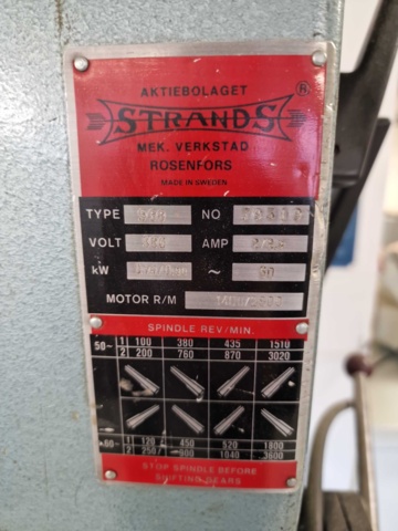 1148254-4 Column drilling machine Strands S 68