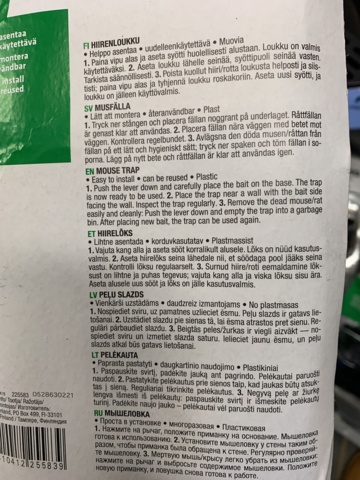 1065471-4 Mouse traps 10 pcs & 1 rat trap