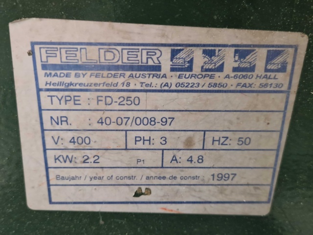 1148426-4 Felder FD250 hammer drill, 1997