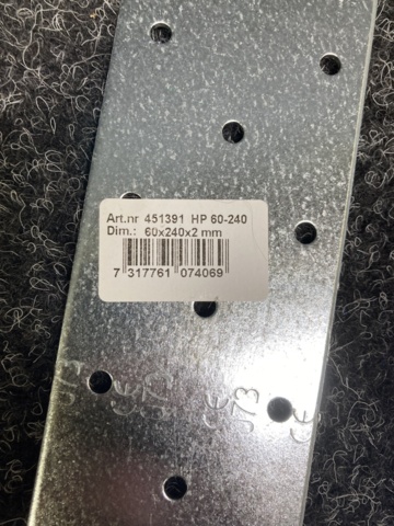 1147977-2 50 st hålplattor Essve 60x240x2 mm