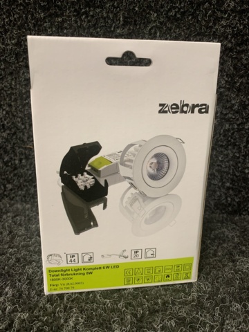 1149548-6 6 Downlight Light 6W complete LED, Zebra