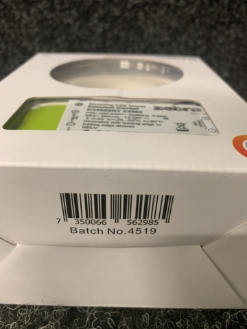 1149548-7 6 Downlight Light 6W complete LED, Zebra