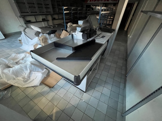 1153800-4 Cash counter with cash register and Checkmark conveyor belt