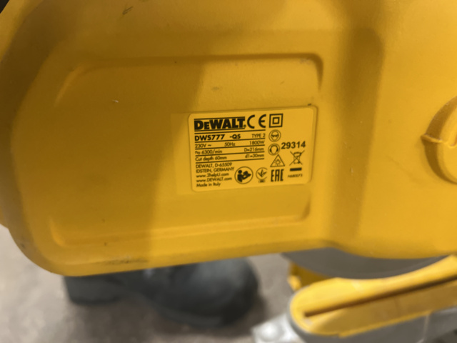 1051685-5 Miter saw DeWalt 2 pcs - DeWalt DWS777 -QS