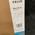 1149680-4 Tvättställsskåp Cello Wave vit 59cm