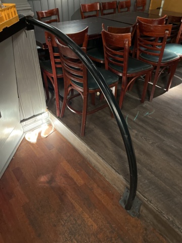 1067243-8 Bar counter with shelves for dismantling