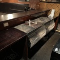 1067255-6 Bar counter with sink and shelves for dismantling