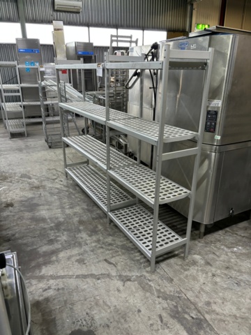 898622-2 Food shelf for fridge/freezer alternatively dry storage of very high quality. About 205x35x160 cm