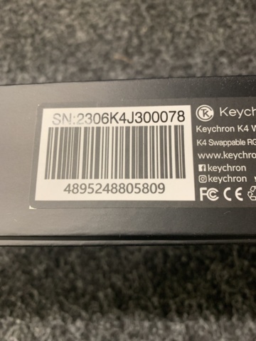 1090119-3 Keyboard Keychron K4 V2 RGB Gateron Brown
