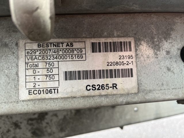 1154153-14 Släpvagn med galler TIKI CS265-R - 2019