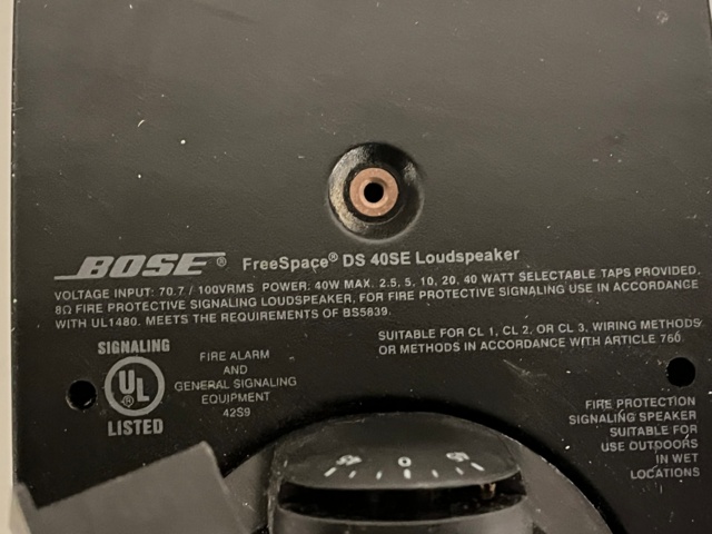 1154938-4 3. BOSE front speakers type DS-40 7 pieces