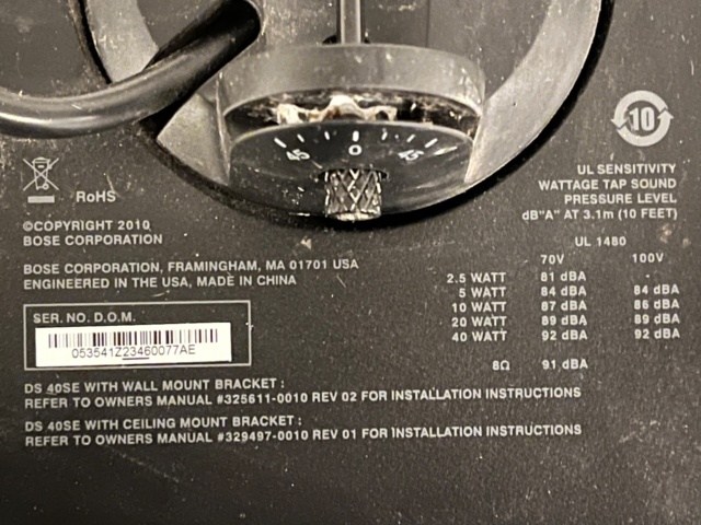 1154938-5 3. BOSE front speakers type DS-40 7 pieces
