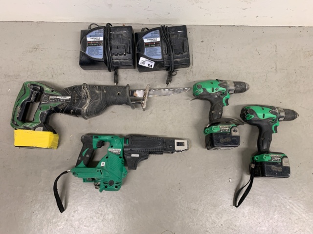 1065605-1 Collection of Cordless Hand Tools & Accessories - Hitachi