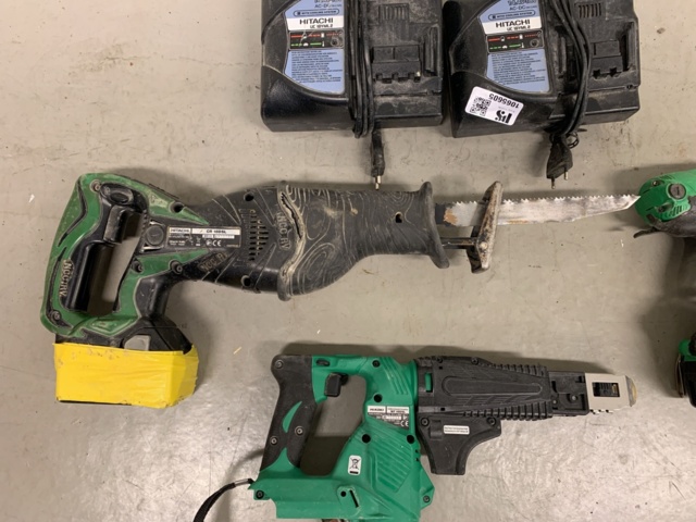 1065605-7 Collection of Cordless Hand Tools & Accessories - Hitachi