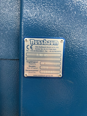 1117019-10 2-Pillar lift Nussbaum 2.80 HDI 8Ton - 2019