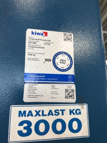 1117020-8 2-Pillar lift Nussbaum 2.30 SLE 3Ton - 2007