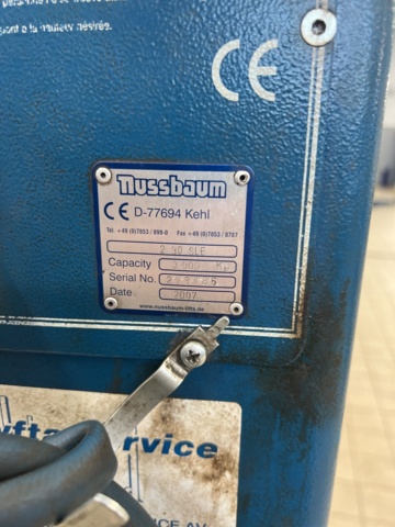 1117021-4 2-Pillar lift Nussbaum 2.30 SLE 3Ton - 2007