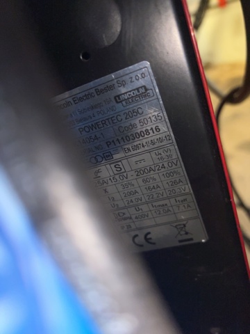 1117087-4 Welding semi-automatic - Lincoln Powertec 205C