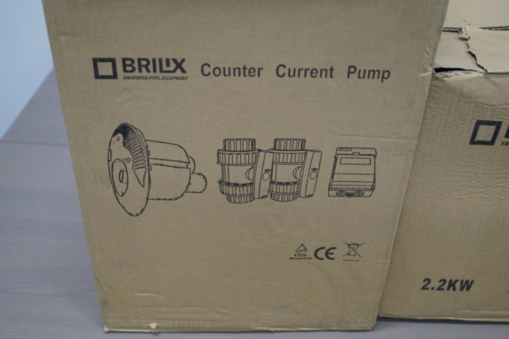 1030548-7 Brilix Jet Stream 2.2kW pump, front panel & plunger filter