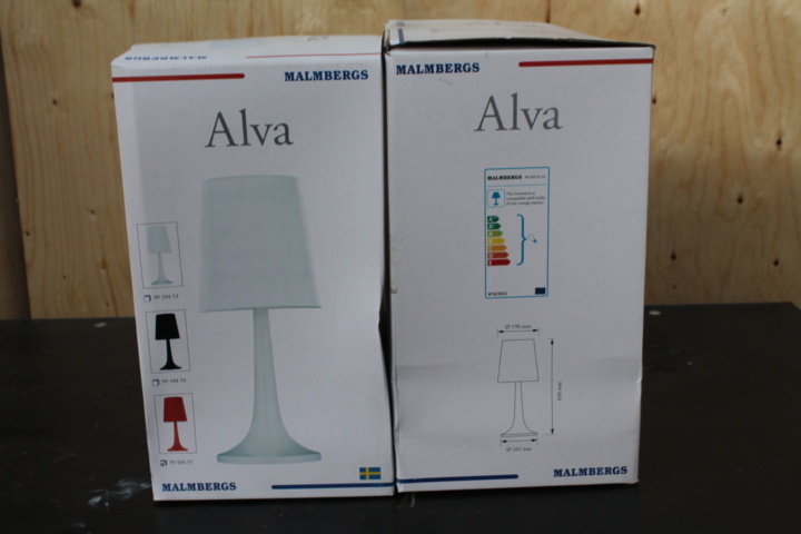 1142051-1 2 table lamps Alva