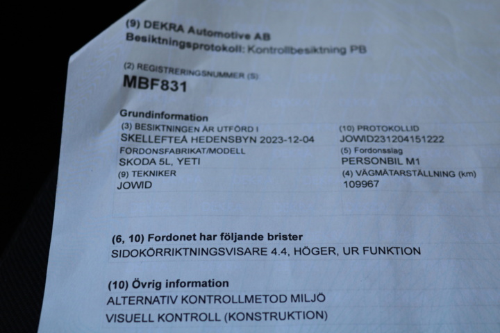 999144-97 Škoda Yeti 2.0 TDI 4x4 - 2012