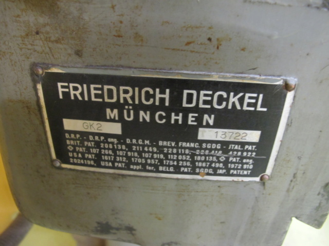 835039-5 Engraving machine Deckel GK 2