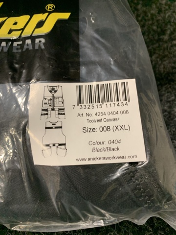 1158064-3 Vest Snickers Workwear 4254, Size XXL