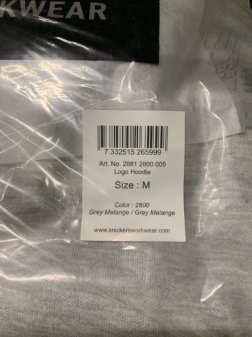 1158074-3 Hoodie Snickers Workwear 2881, Size M