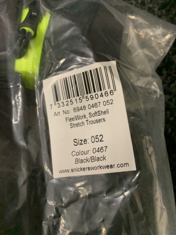 1158135-3 Work pants Snickers Workwear 6948-0467 FlexiWork, Size 52