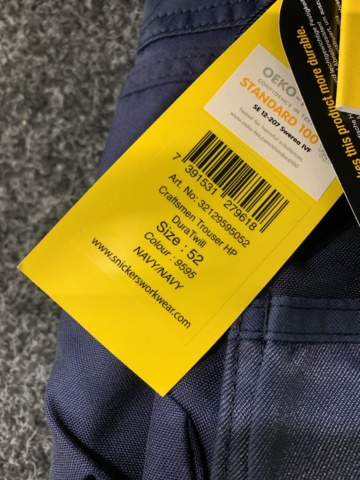 1158496-3 Work pants Snickers Workwear 3212, Size C52