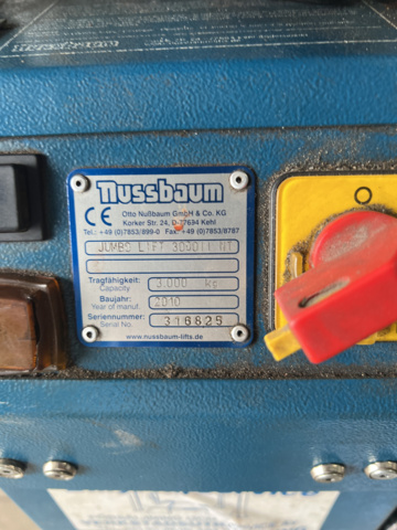 1117124-4 Scissor lift Nussbaum Jumbo Lift 300011NT - 2010
