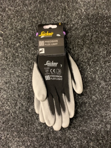 1158864-3 20 pcs Gloves Snickers Workwear 9321 Precision Flex Light, Size 7