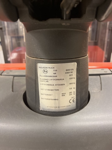 1146582-5 Track stacker - Toyota BT Staxio SWE120L - 175 hours