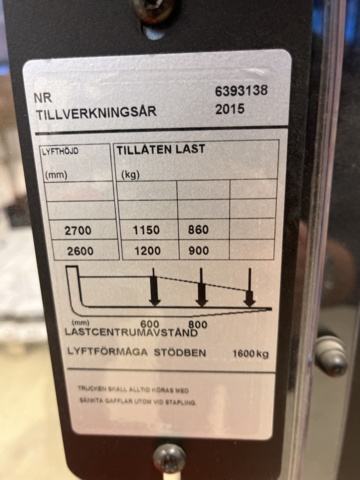 1146582-18 Track stacker - Toyota BT Staxio SWE120L - 175 hours