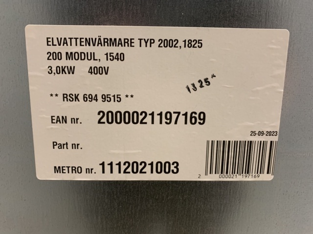 1159170-11 Electric water heater Metro Therm Modul 200 (E) - Transport damaged