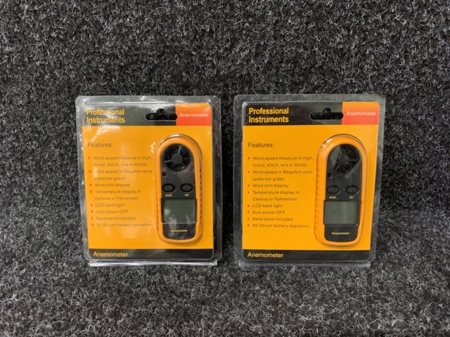 1158891-2 2 st Digital vindhastighets- och temperaturmätare