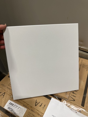 1064944-1 Clinker White Mat Ral 9016, 30x30 approx. 19 square meters