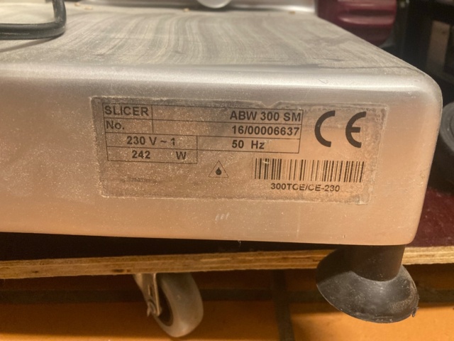 1159286-3 Bread slicer/cutting machine Avery Berkel ABW 300 SM