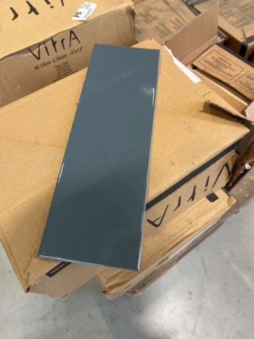 1065005-1 Tiles 10x30 Architect Prussian Blue Glossy Ral 10pc package