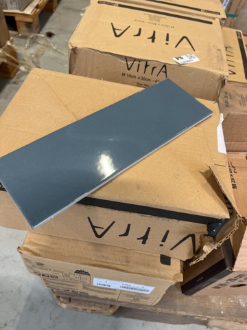 1065005-3 Tiles 10x30 Architect Prussian Blue Glossy Ral 10pc package