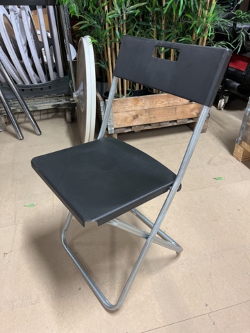 1067378-1 Black plastic folding chair GUNDE Ikea 30 pcs