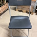 1067378-2 Black plastic folding chair GUNDE Ikea 30 pcs